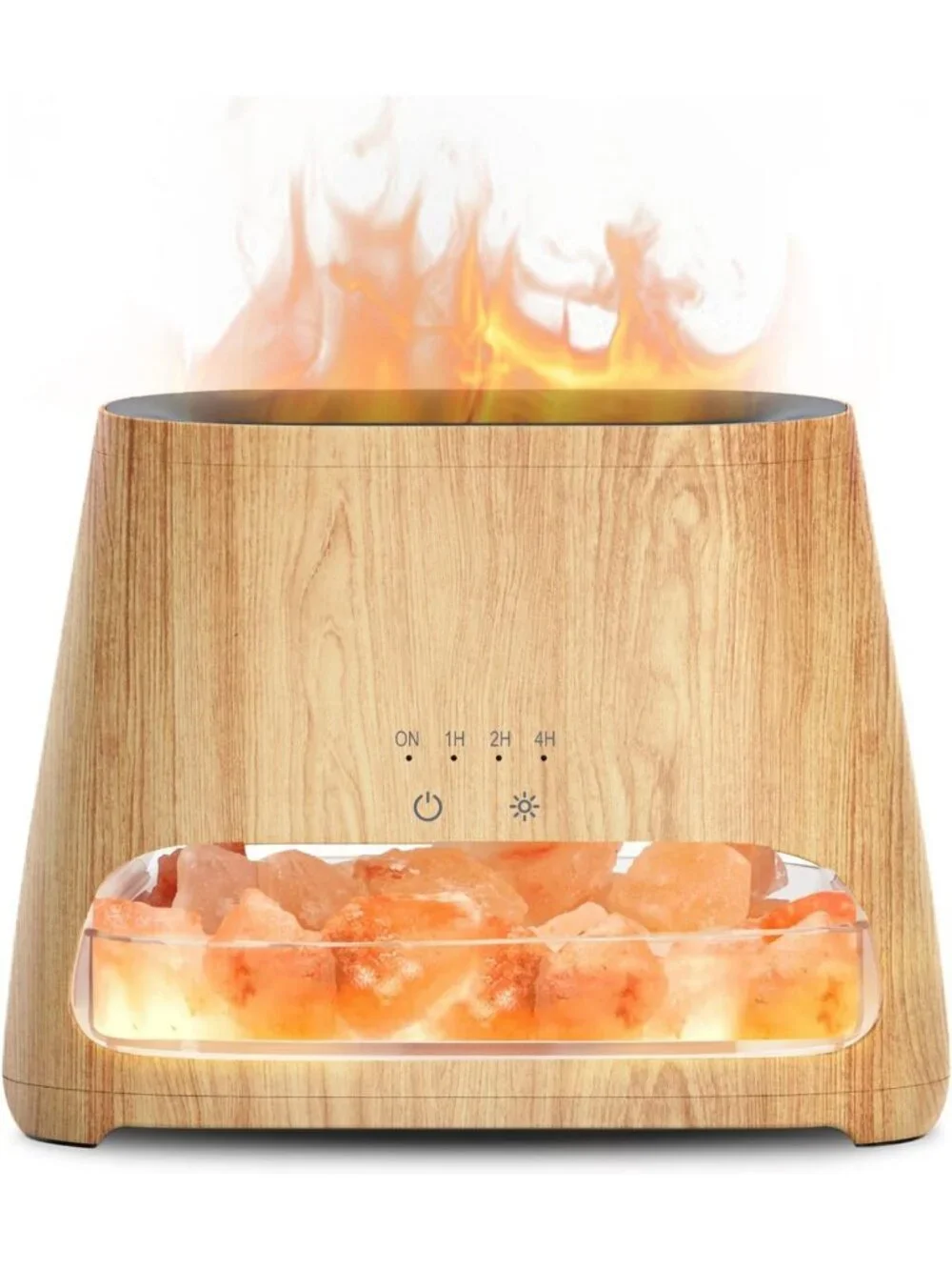 2-in-1 Ultrasonic Essential Oil Diffuser & Himalayan Salt Lamp, Aromatherapy